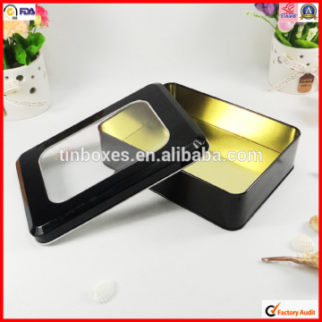 custom lid clear rectangular cake box