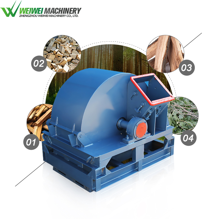 Weiwei Raise snail wood sawdust high efficiency wood crusher machine making sawdust