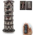 7-in-1 Dice Tower, Roulette Dice Spinner for DND Dice Set, Dragon Metallic D&D Dice with Gift Case for DND Game