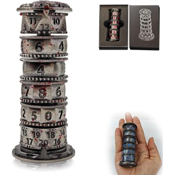 7-in-1 Dice Tower, Roulette Dice Spinner for DND Dice Set, Dragon Metallic D&D Dice with Gift Case for DND Game