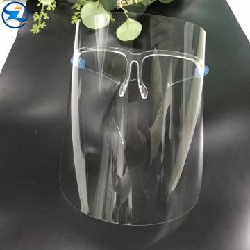 High glossy clear full protective PET face shield