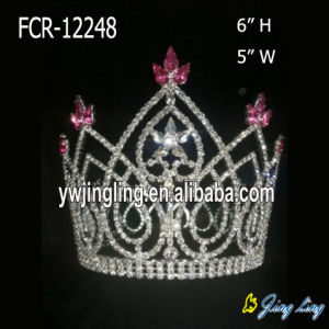 Full round crystal flower girl tiara