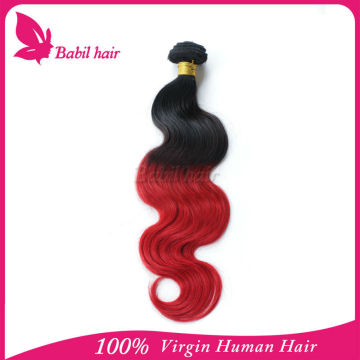 wholesale natural raw indian human hair two tone color remy human hair