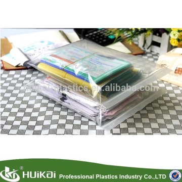 Waterproof Document Bag Wholesale High-strength large waterproof document bag/zip lock document bag/pvc waterproof zip lock bag