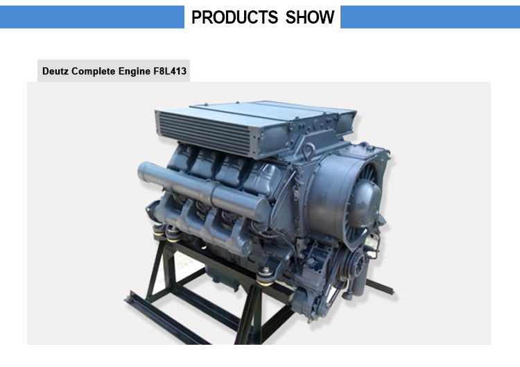 Deutz F8L413FW 4 Stroke Air Cooling  Diesel Engine for Construction Machine