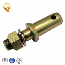 Custom tractor double implement mounting pin