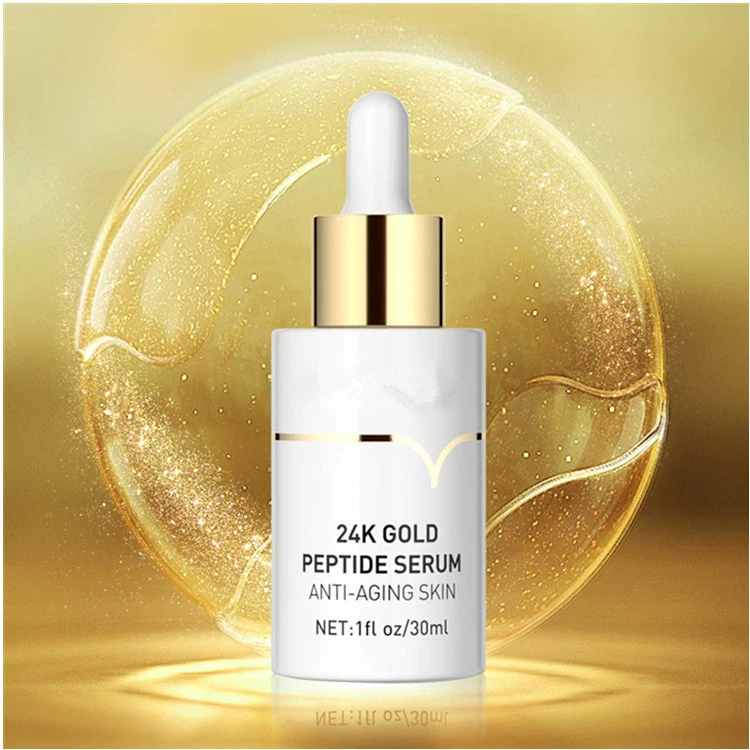 Custom 24K Gold Peptide Deep Moisturizing Care Anti-Aging Face Serum