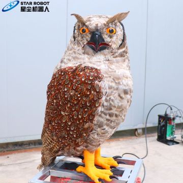 Burung Hantu Ukuran Kehidupan Animatronik untuk Taman Hiburan