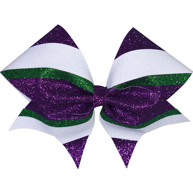 cheer bows glitter