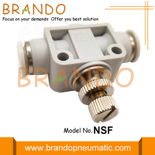 Ajuste de control de flujo de velocidad de aire neumático NSF