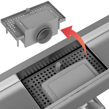 Drain de plancher à fente en acier inoxydable dissimulé déodorant