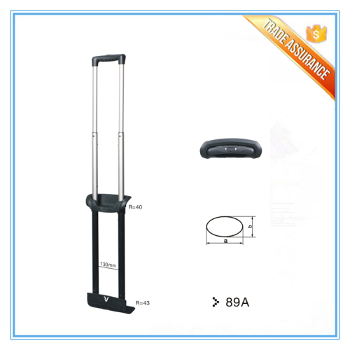 Durable luggage hand trolley handle parts for bag