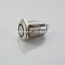 Export 16mm CMP brand stainless steel latching push button switch ,short body latching push button