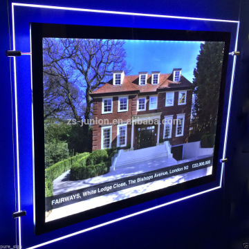 LED Illuminate Window Display Kits Double Sided Panel Real Estate Agent Led Sign Board