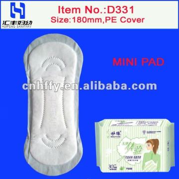 wholesale sanitary napkin panty liner mini female sanitary pads manufacturer