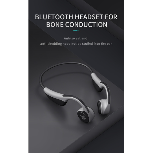 Foldable police bluetooth bone conduction earphone wireless