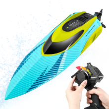 High-Speed 2.4G Remote Control Boat: 45KM/H Waterproof Twin Propeller RC Speed Ship