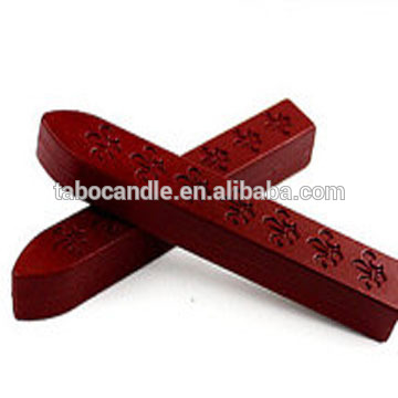 branded red sealing wax