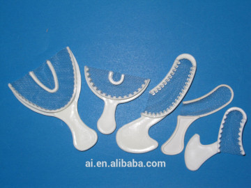 Dental Bite Trays/plastic impression tray/Dental impression tray/Dental Bite with net