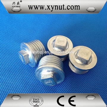 Carbon steel plumbing materials water drain plugs