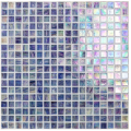 Arte de azulejos azules a prueba de agua del arte