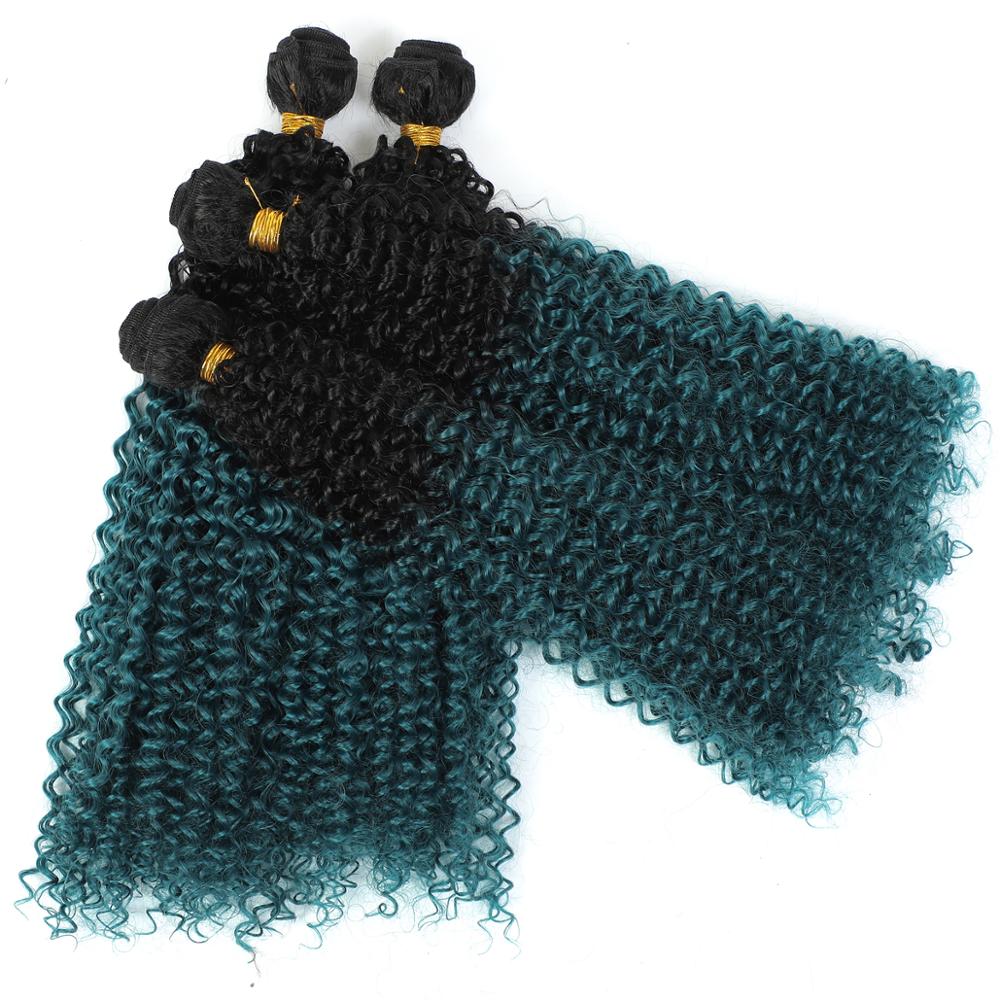 MYZYR 100 Gram/Piece8inch ~30inch Kinky Curly Hair weaving Black Color double machine weft Synthetic hair bundle