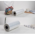 Transparent Plastic Flat Vegetable Food Grade Packaging Poly Produce Bag on a Roll