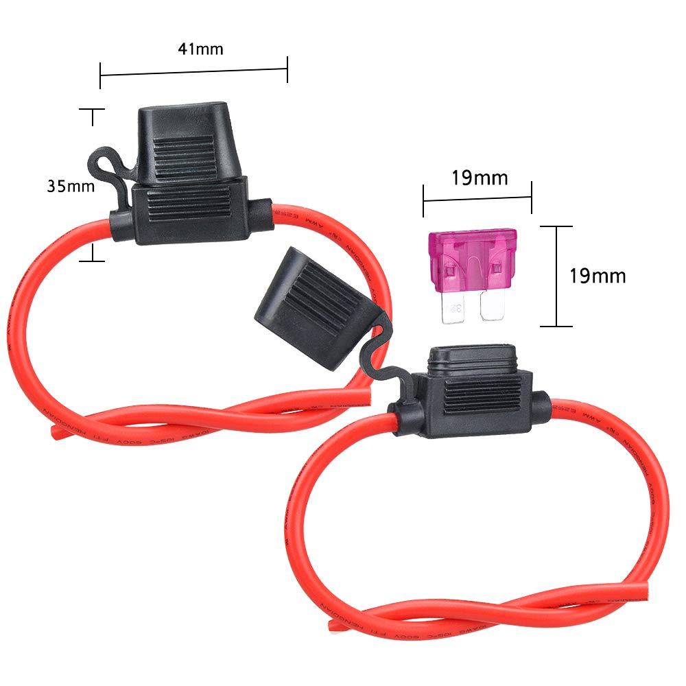 ATC fuse holder with 10 AWG wire ATC fuse holder with 10 AWG wire