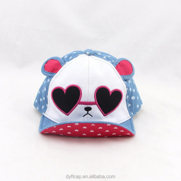 cloth patch collapsible bill lovely ear decorate hat