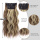 Alileader High Quality Ombre Blonde Hairpieces Synthetic Long Wavy Hair Extensions Natural Black Clips In Hair Extensions