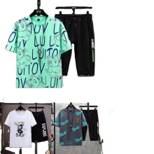 Summer Mens 2 Piece Short Sets & Tracksuit Outfits