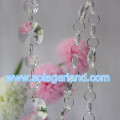 Hot Sell Acrylic Clear Crystal Beaded Chain For Merry Christmas Decorative