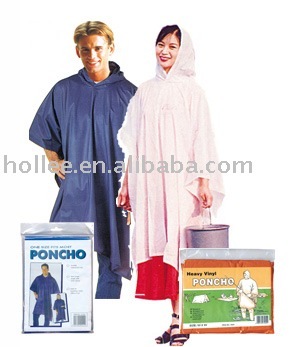 plastic reflective pink rain poncho