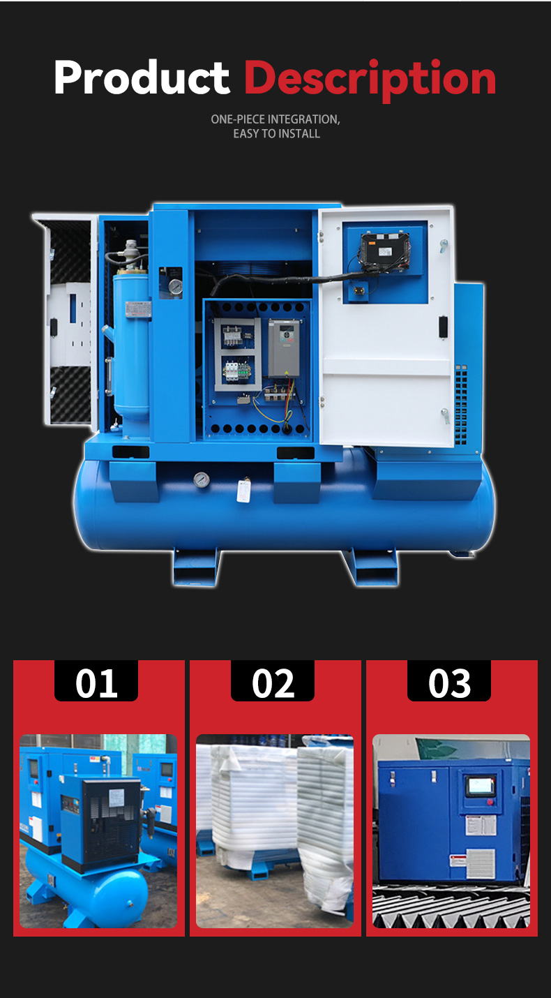 Scroll air compressor detail