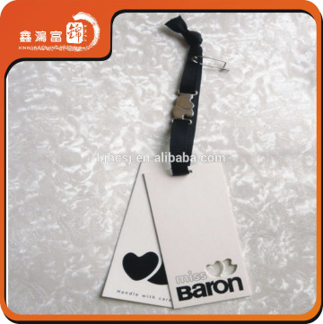 custom printed hole punch garment hang tags