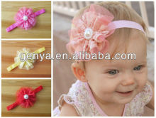 Decorative baby hair accessory artificial flowers for wholesale
