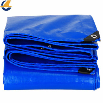 PE poly woven blue tarp material roll