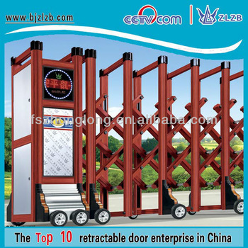 Noble red collapsible external main gate
