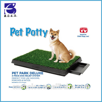 plastic dog puppy training grass pee pad litter potty box dog potty patch