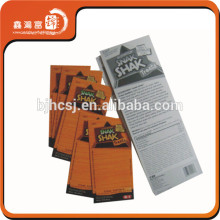 brand printed clothing foldable hang tag