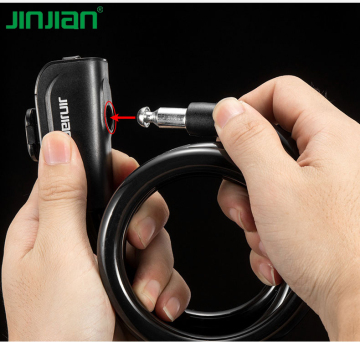 High security cylingder spiral cable lock bike