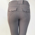 Drop de mujeres Fleece Fleece Ecuestre Silicone pantalones