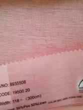 Linen Sheer Solid Sheer Pink Color Sheers Curtain for Living Room