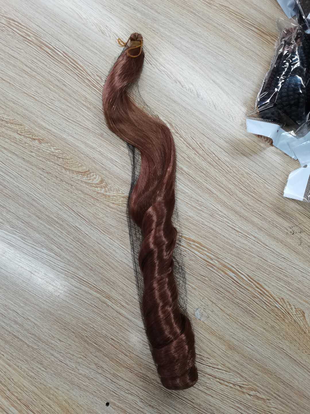 Hot sell  Synthetic shiny silk Wave straight Curls French Curly Crochet Braids Wavy braiidng hair