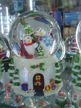 inside painted crystal ball