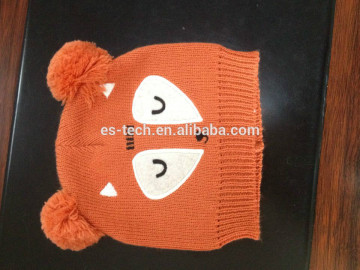 Acrylic hat knitted hat beanie embroidery hat