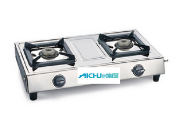 2 Burners Cooktop with Aluminium Alloy Burners
