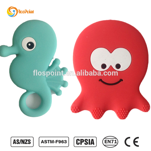 Soft silicone baby teether silicon mold making chewing toy suit for babies biting