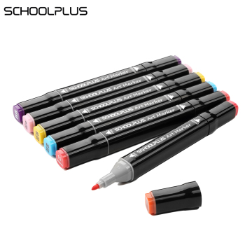 Alcohol based ink double twin tips art markers