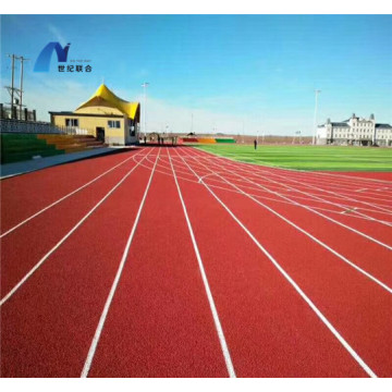 Niedriger Preis Hochwertige 3: 1-Belagsmaterialien Courts Sports Surface Flooring Athletic Running Track